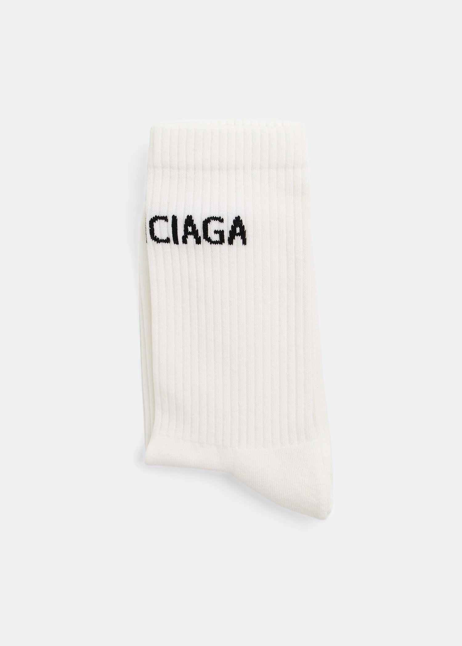 

Logo tennis socks, White