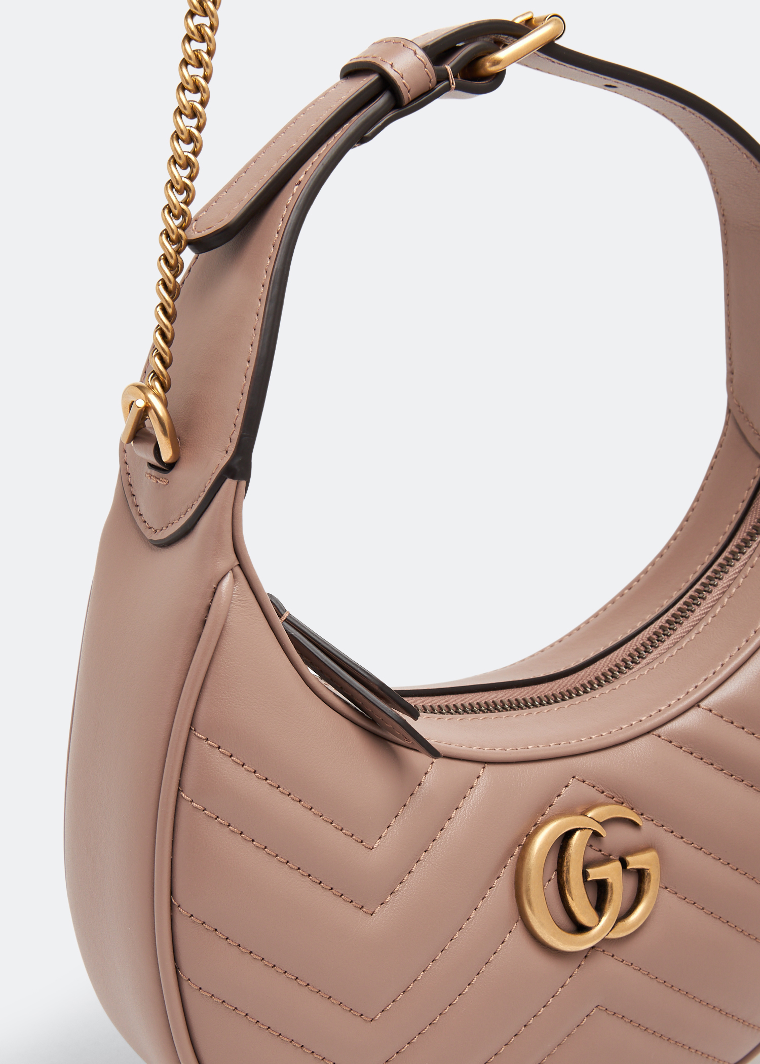 

GG Marmont half-moon-shaped mini bag, Pink