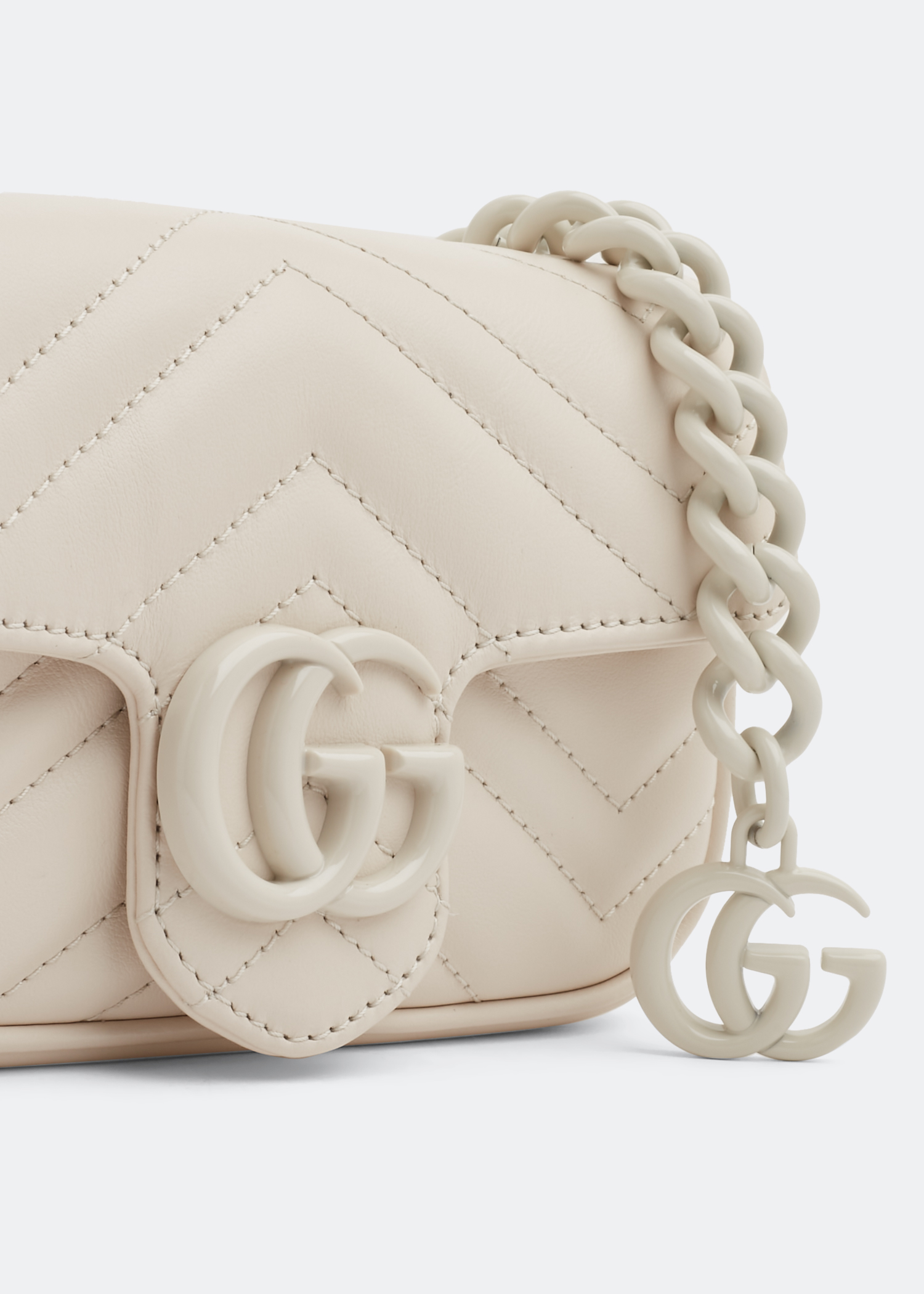

GG Marmont belt bag, White