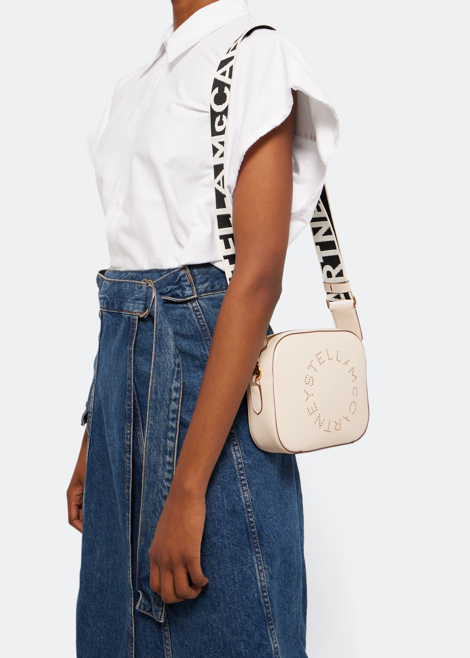 

Small Stella camera bag, White