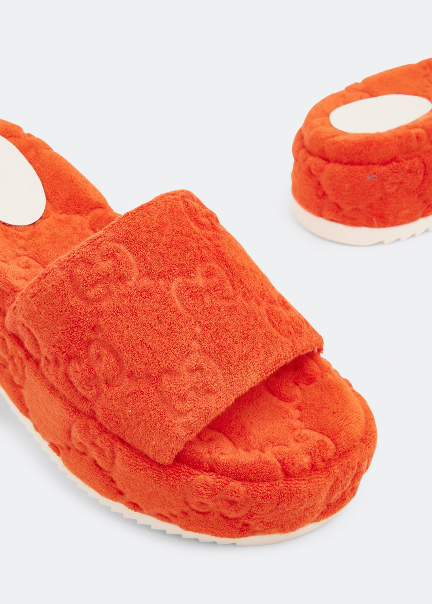 

GG platform sandals, Orange