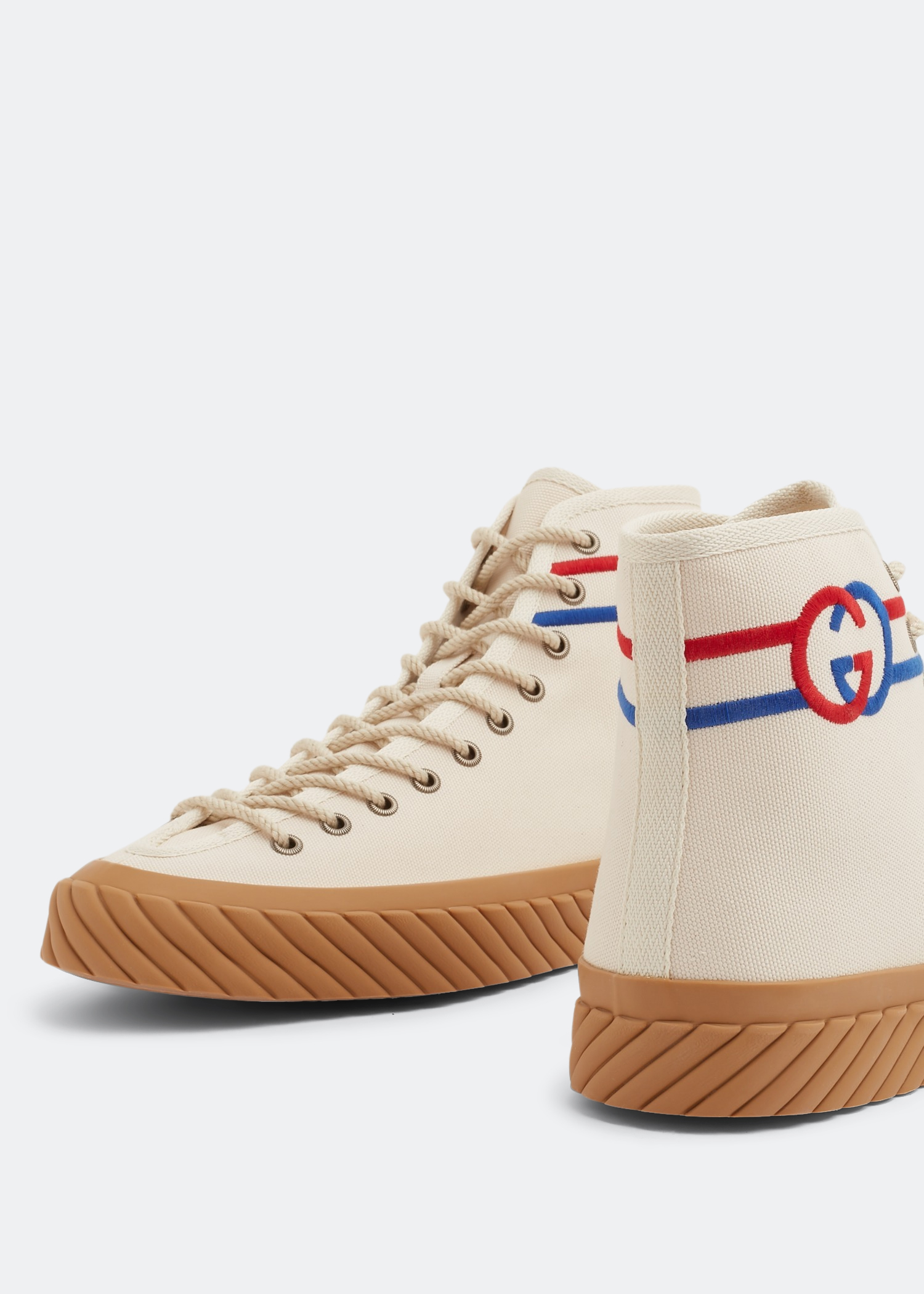 

Interlocking G high-top sneakers, Beige