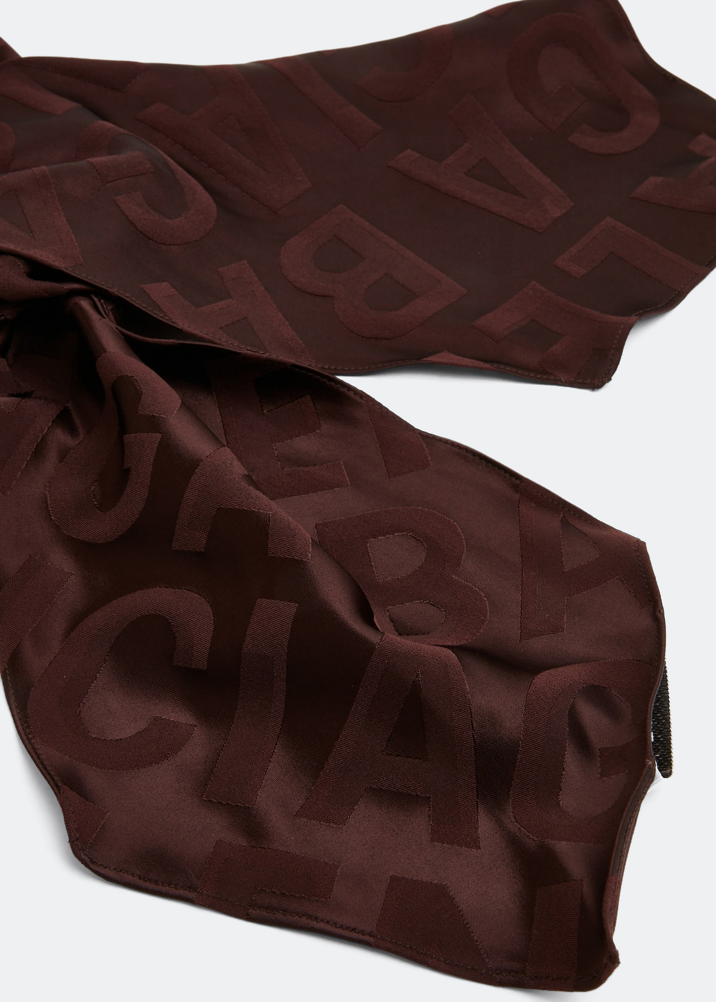 

Logo jacquard scarf, Burgundy