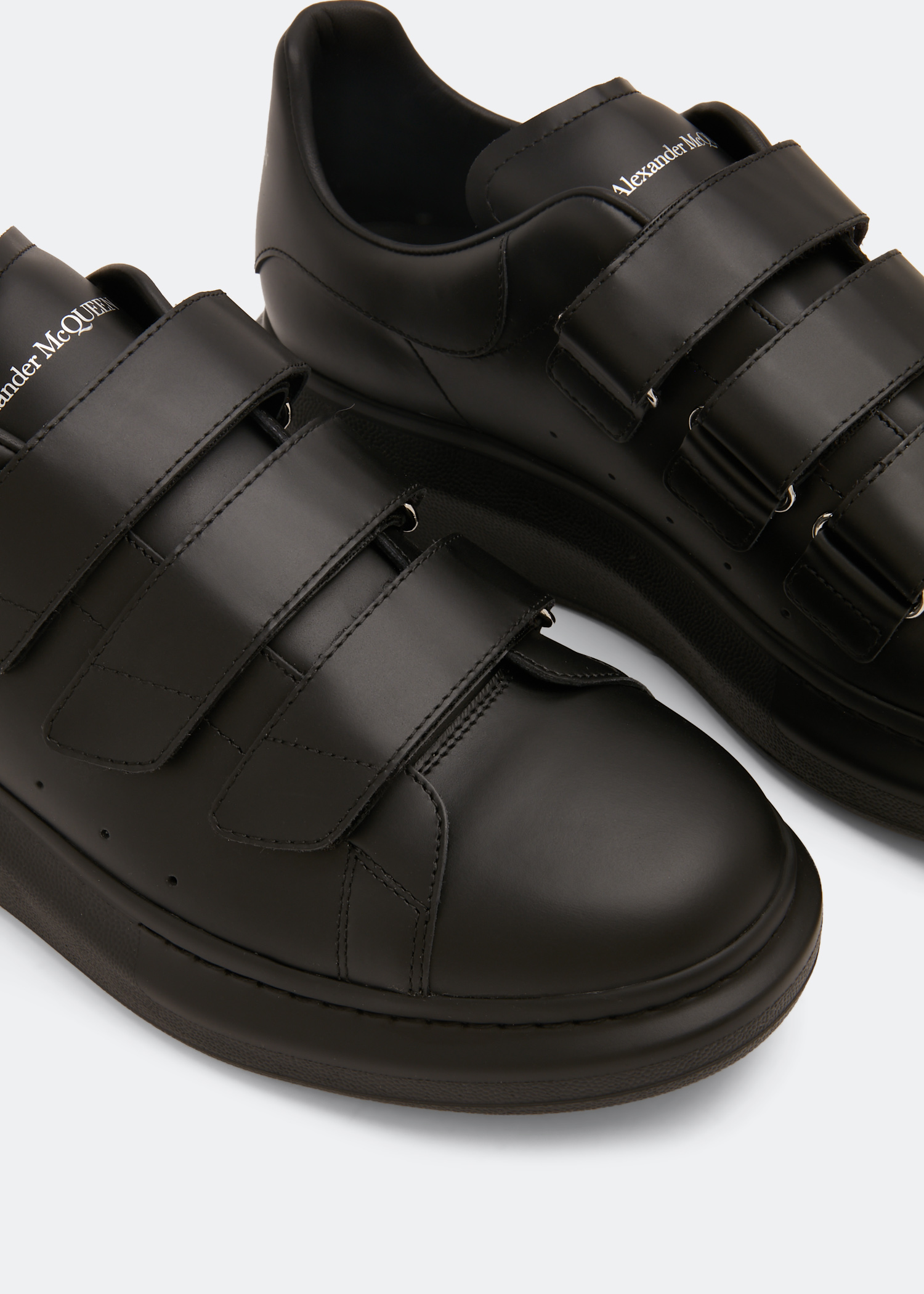 

Oversized triple strap sneakers, Black