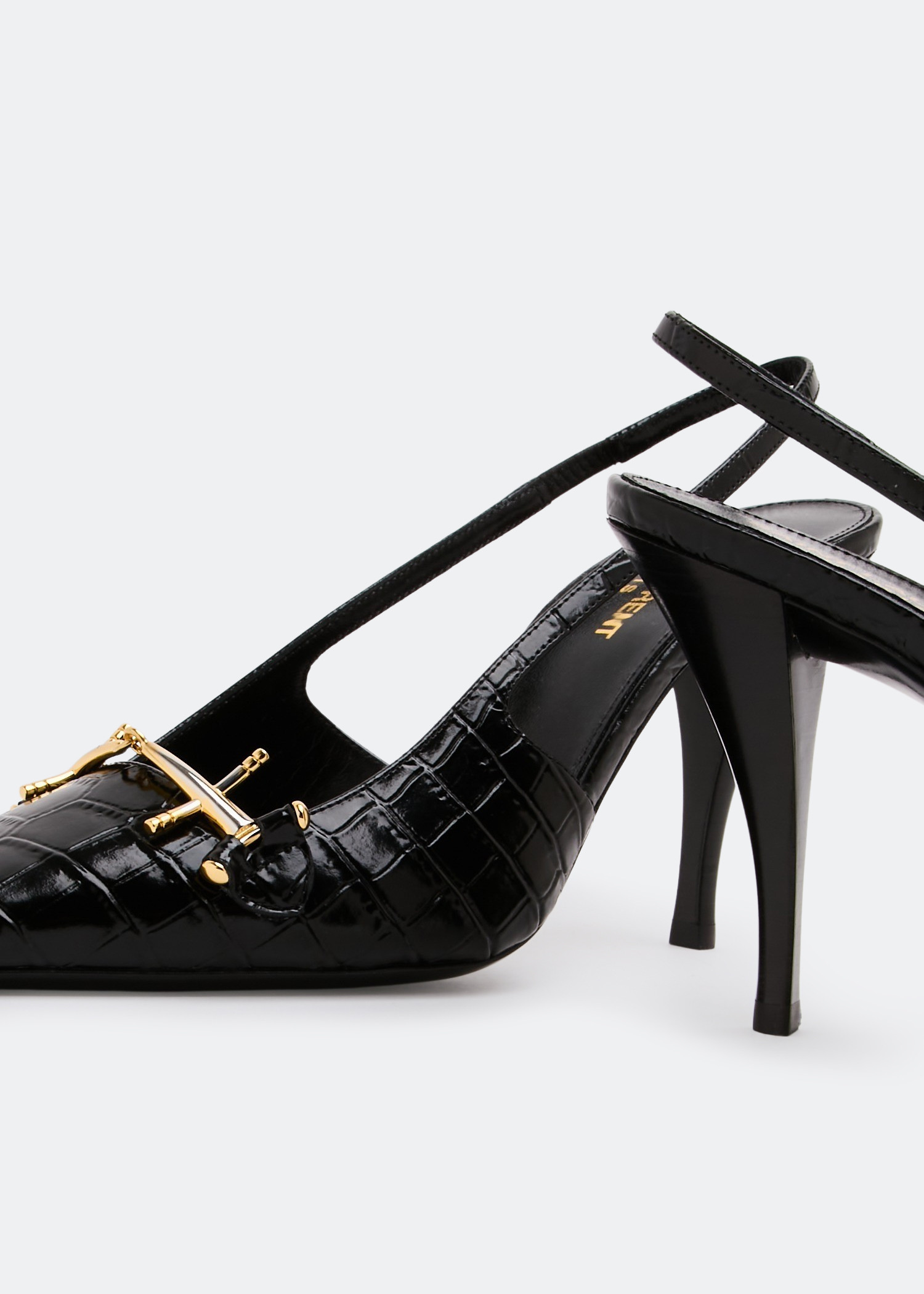 

Blade slingback pumps, Black