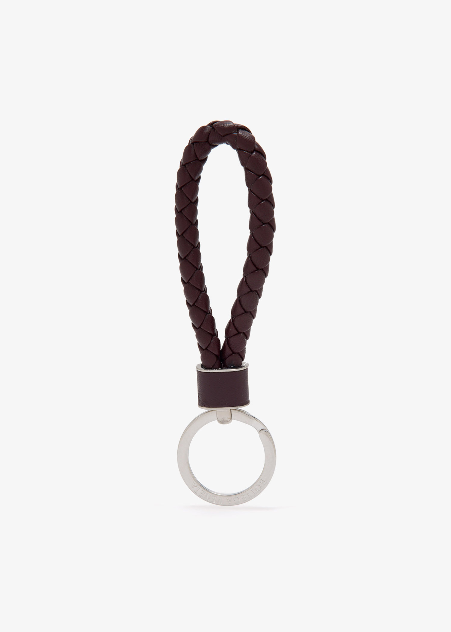 

Intrecciato keyring, Burgundy