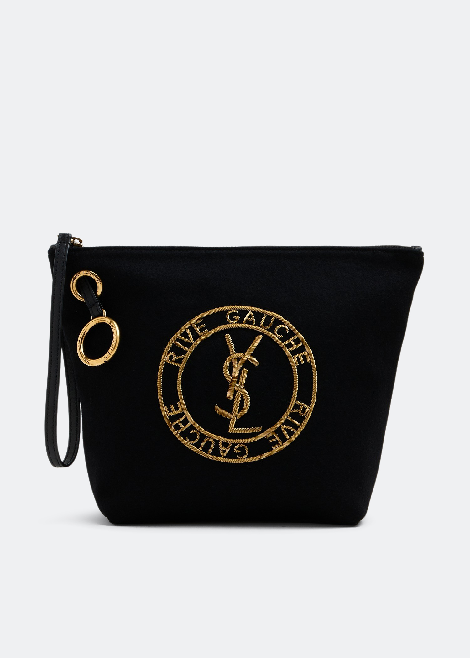 Saint Laurent Rive Gauche pouch for Men Black in KSA Level Shoes