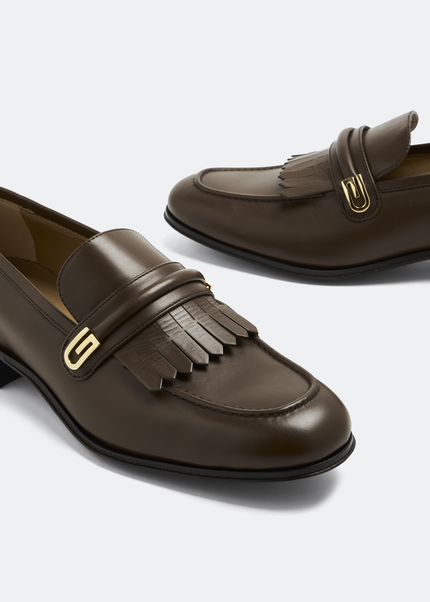 

Mirrored G loafers, Brown
