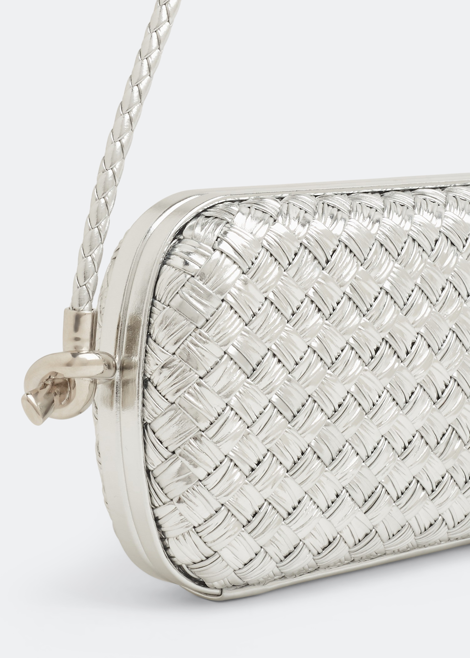 

Knot Minaudiere shoulder bag, Silver