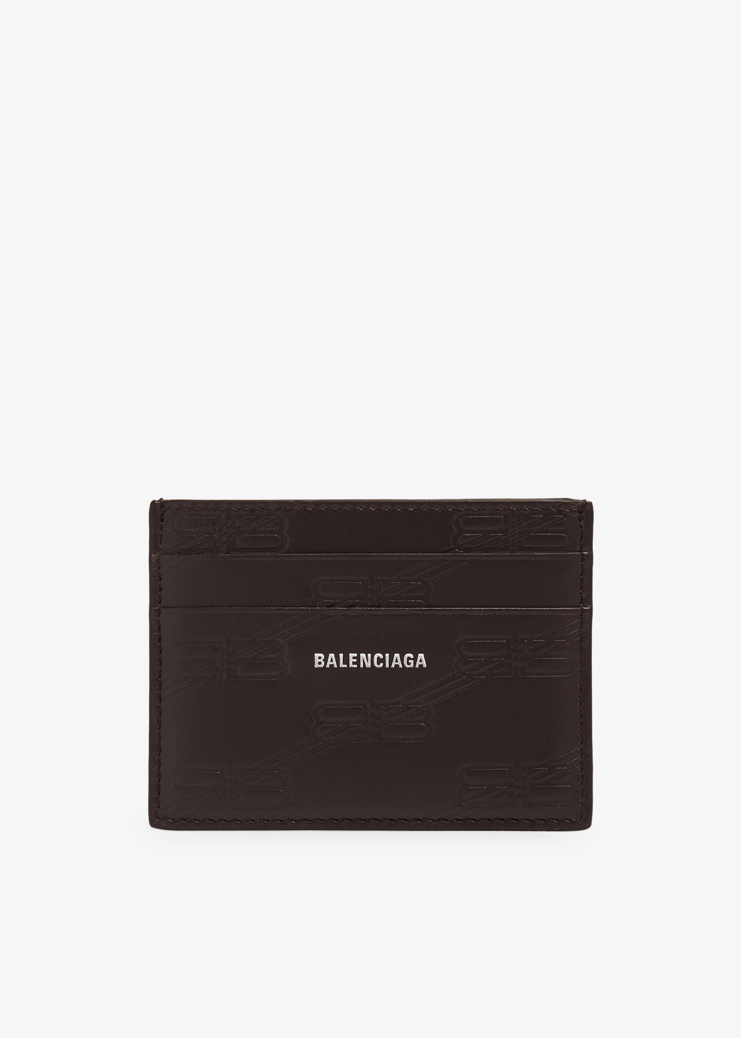 

BB Monogram cash card holder, Brown