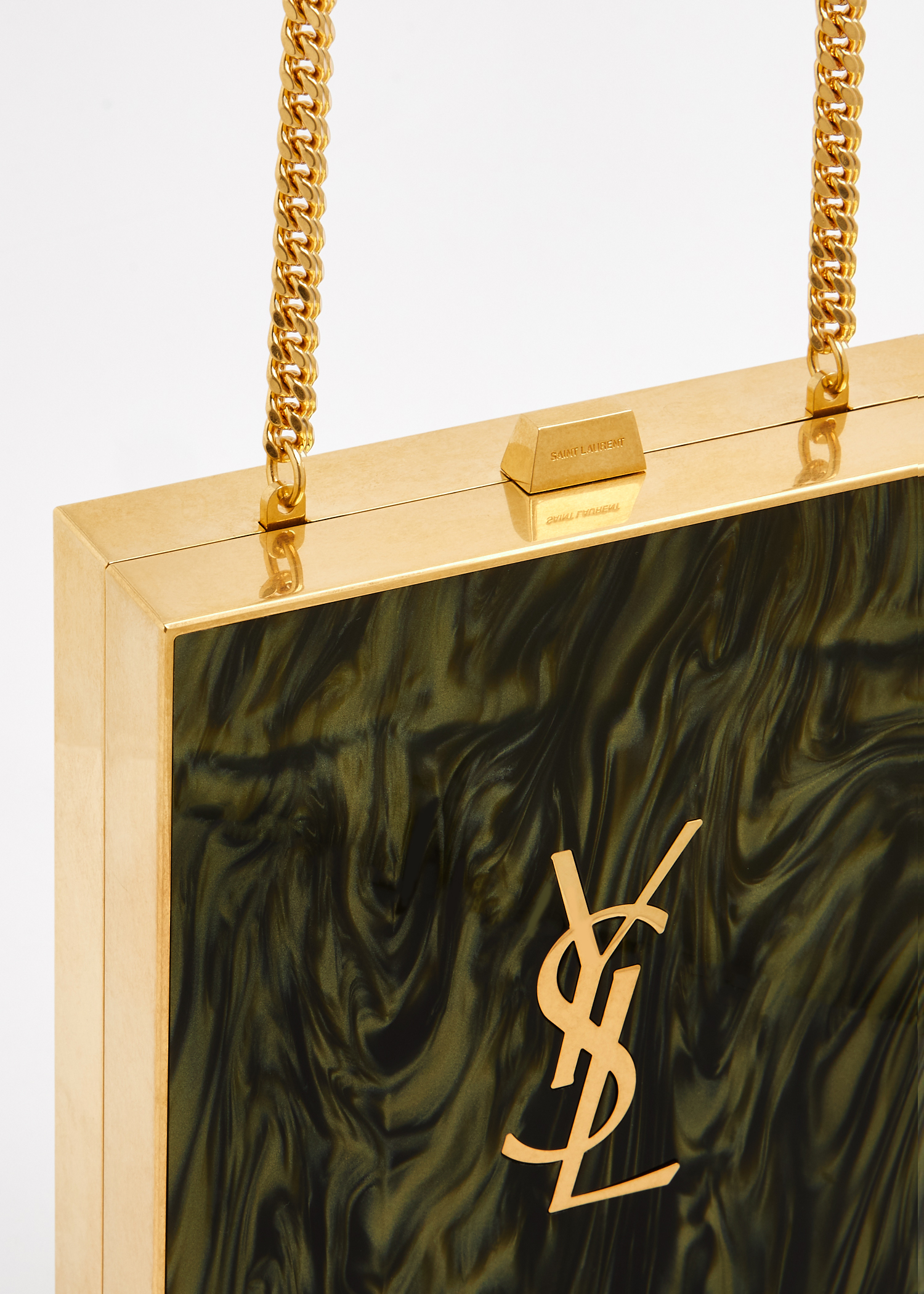 

Tuxedo box bag, Green