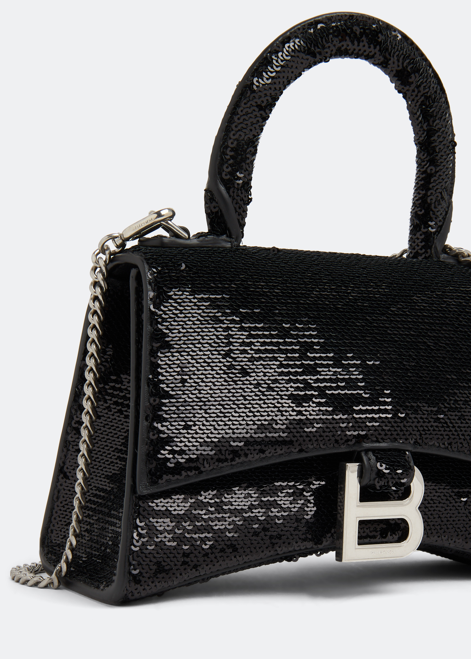 

Hourglass XS chain bag, Black