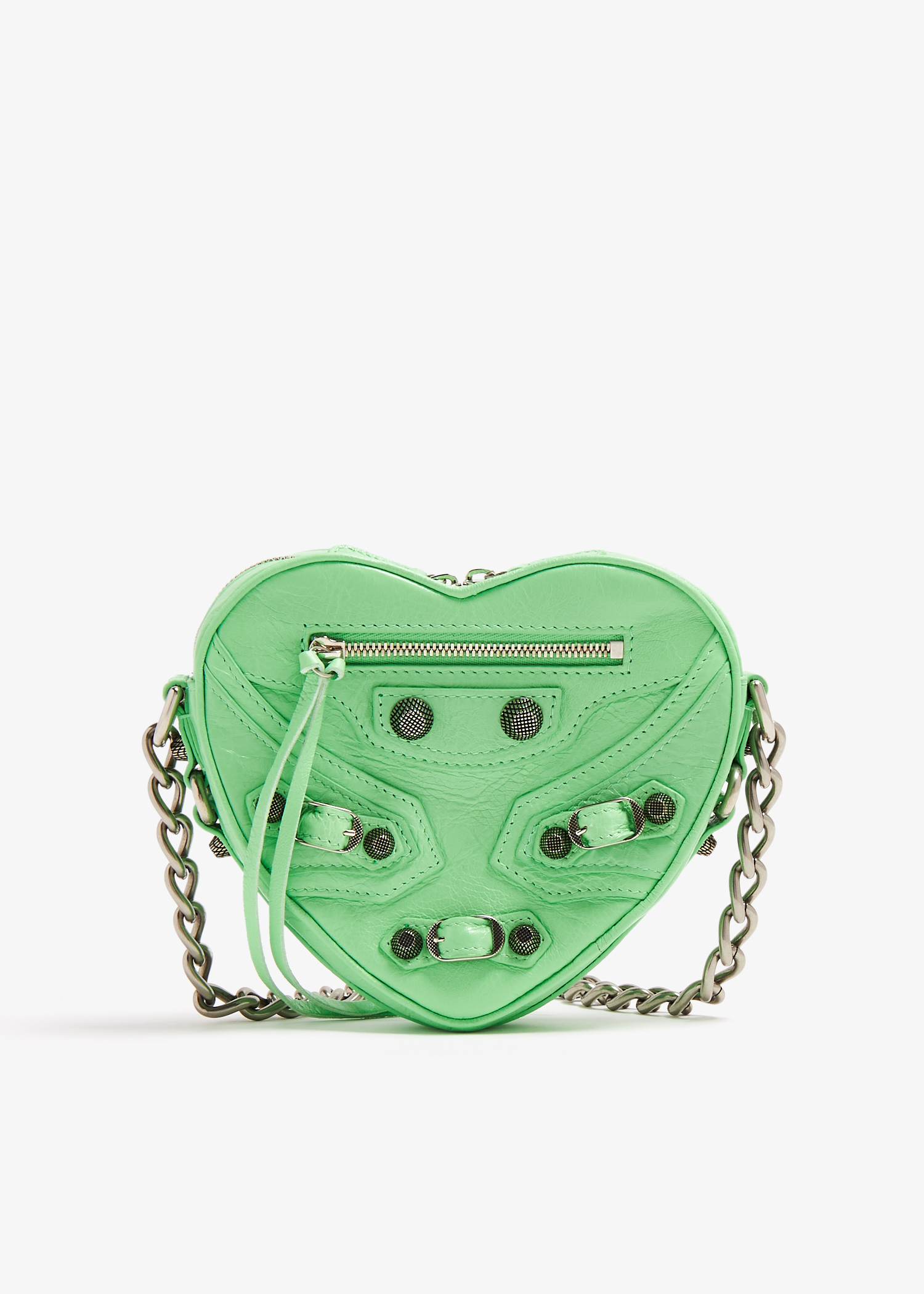

Le Cagole Heart mini bag, Green