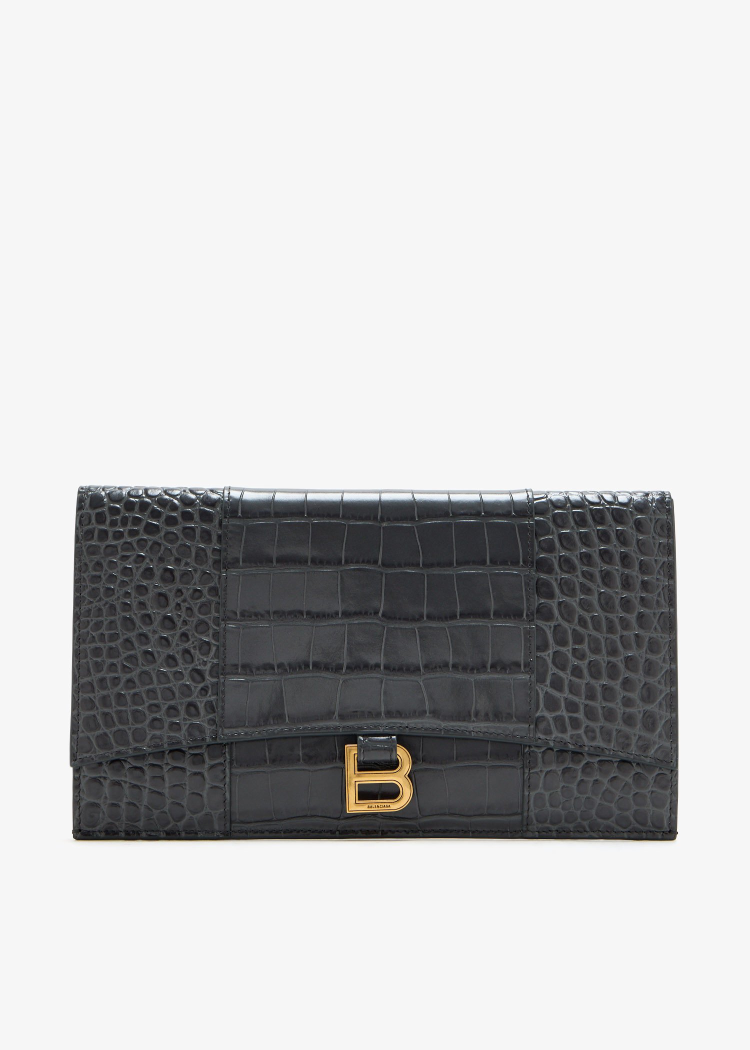 

Hourglass flat pouch, Grey