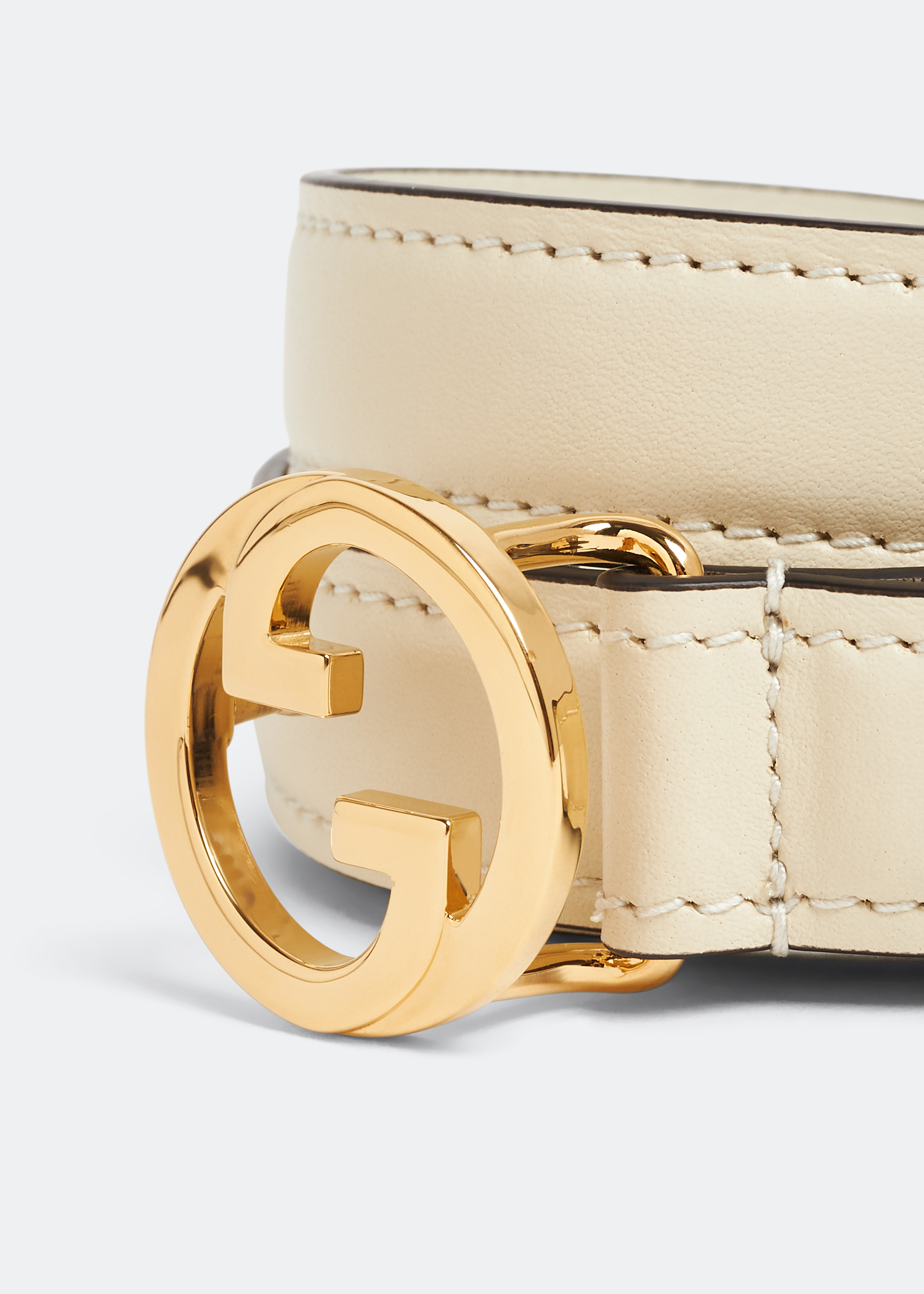 

Blondie thin belt, White