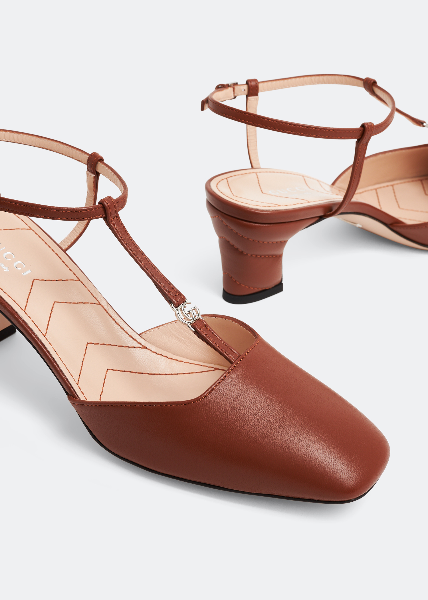 

Petite GG slingback pumps, Brown