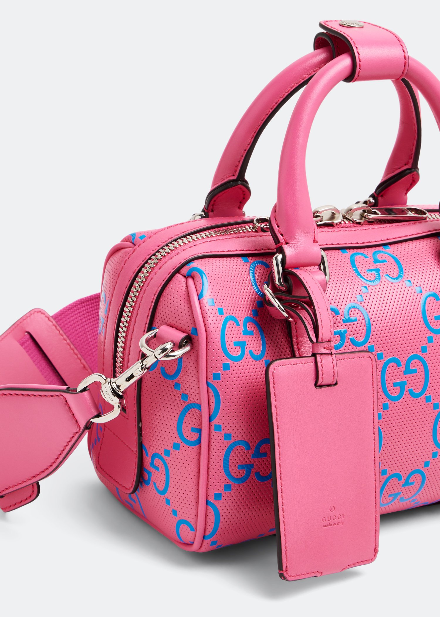 

GG embossed mini duffle bag, Pink