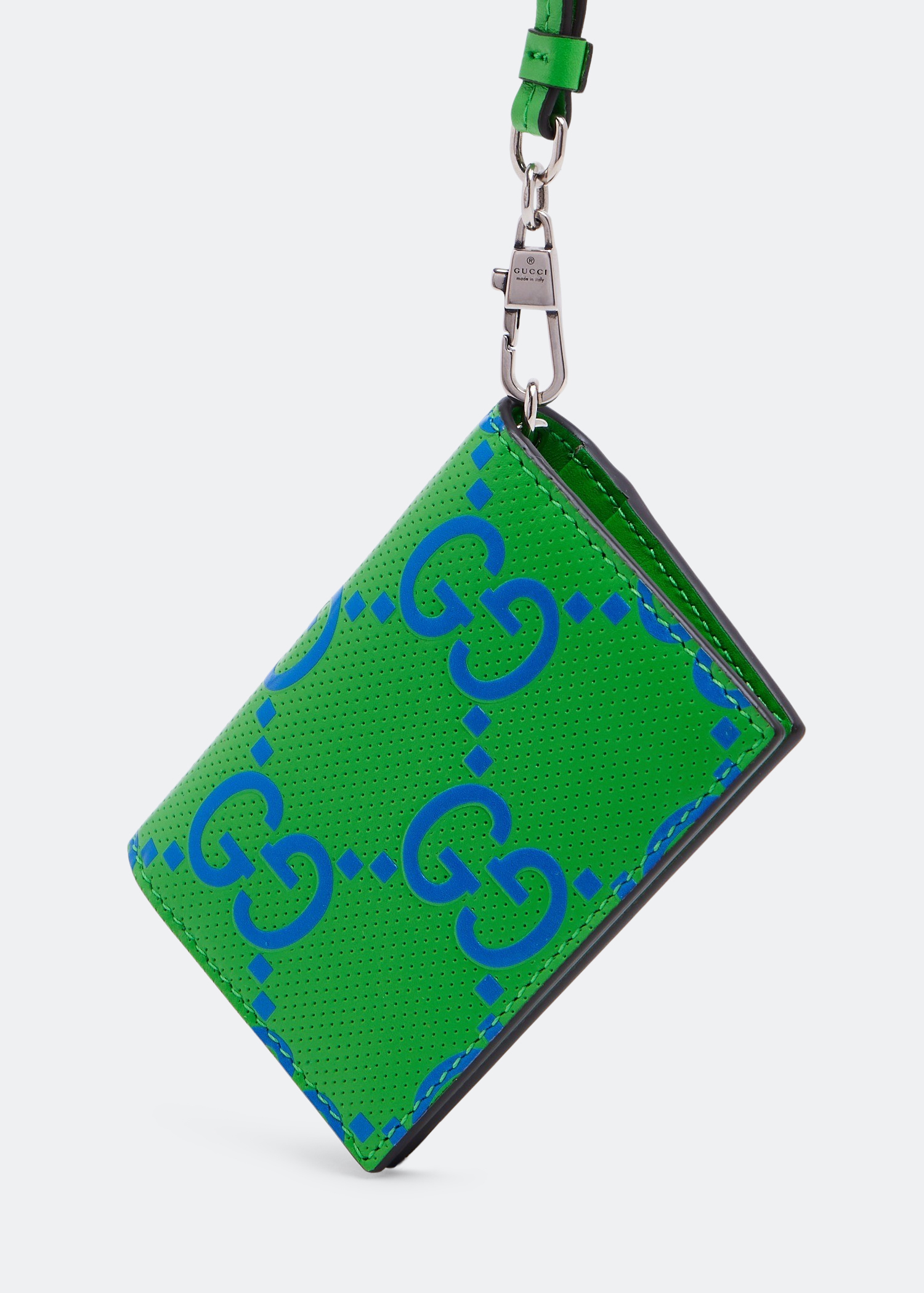 

GG embossed card case, Green