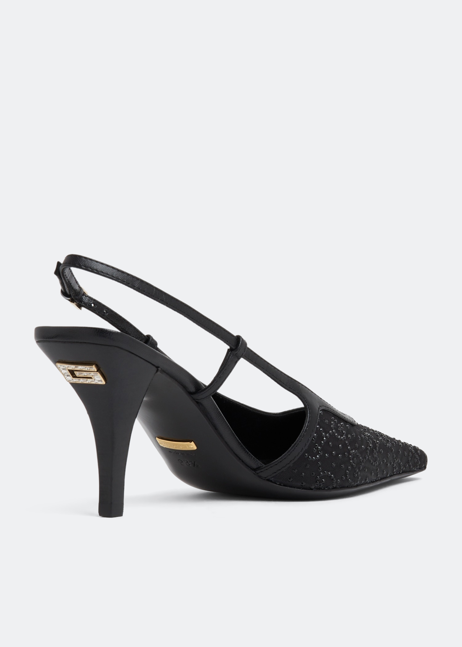 

GG slingback pumps, Black