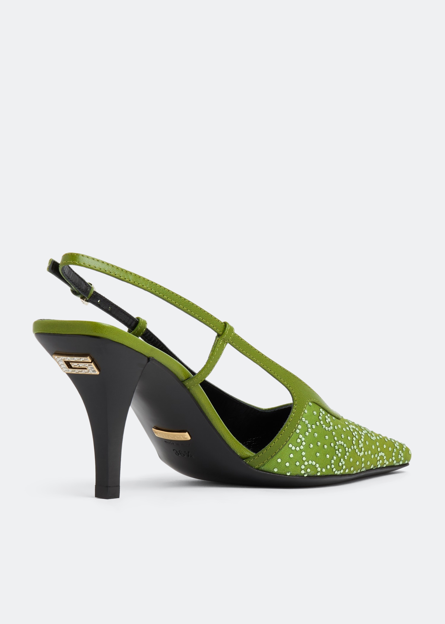 

GG slingback pumps, Green