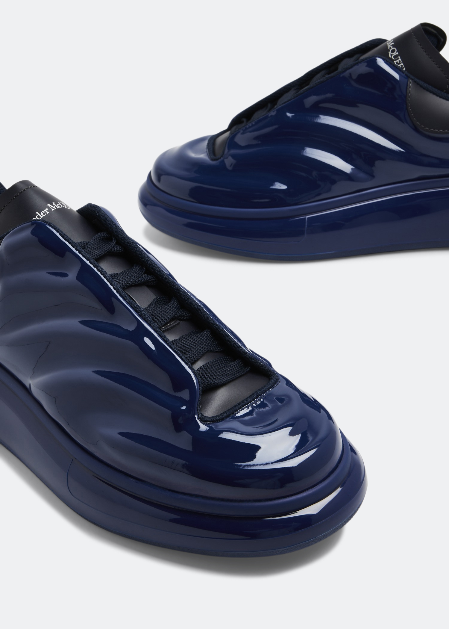 

Oversized gloss sneakers, Blue
