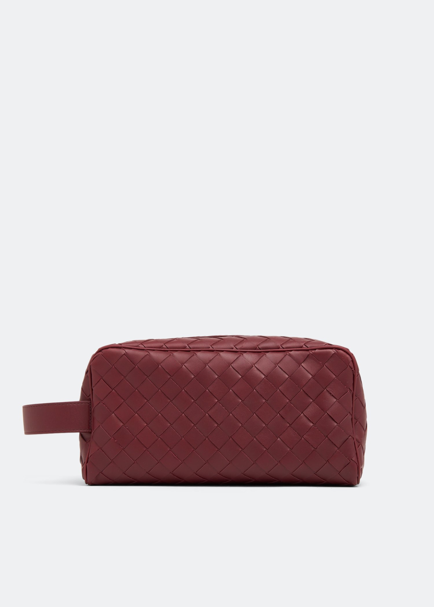 

Intrecciato travel pouch, Burgundy