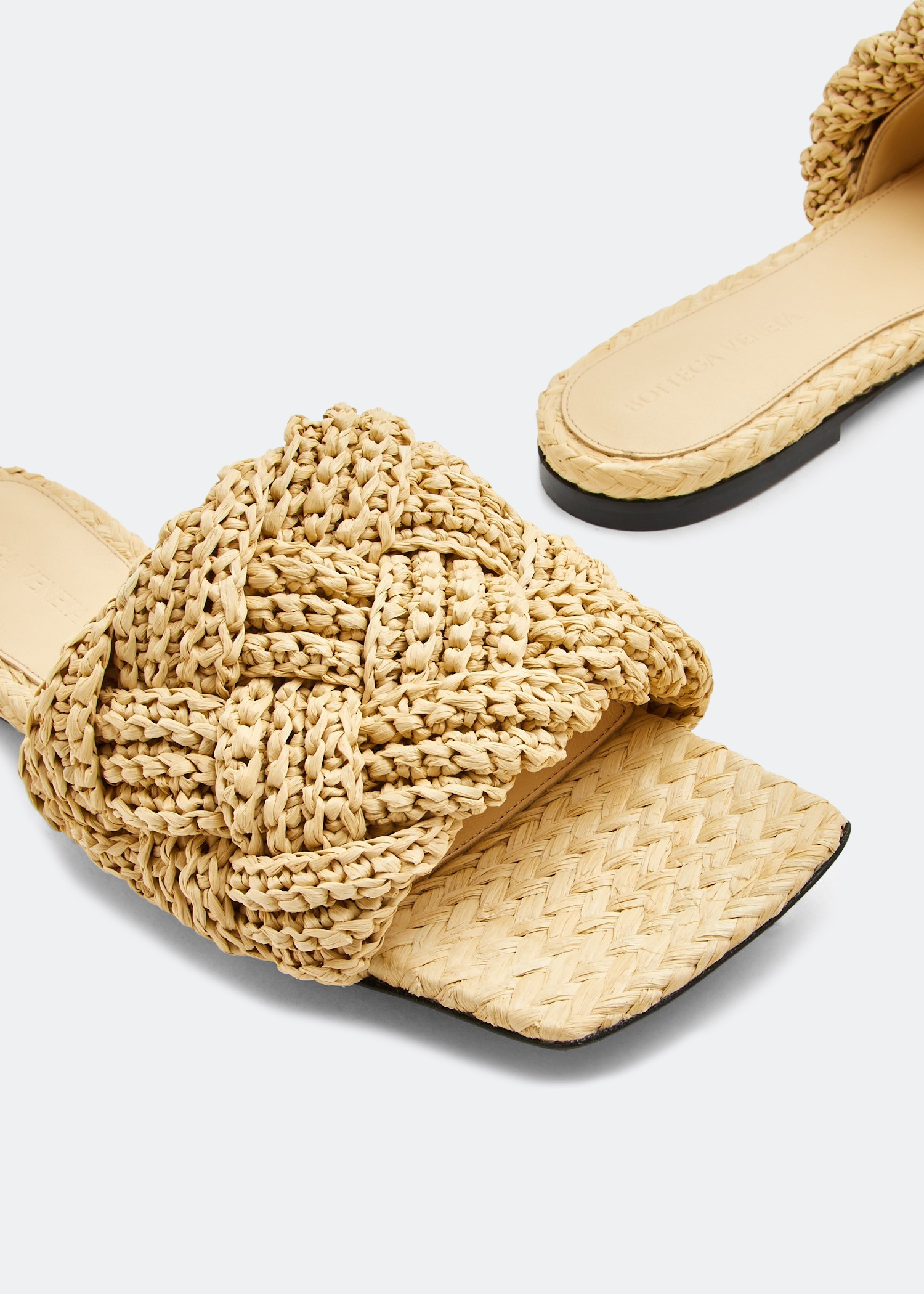 Bottega raffia sandals cheap