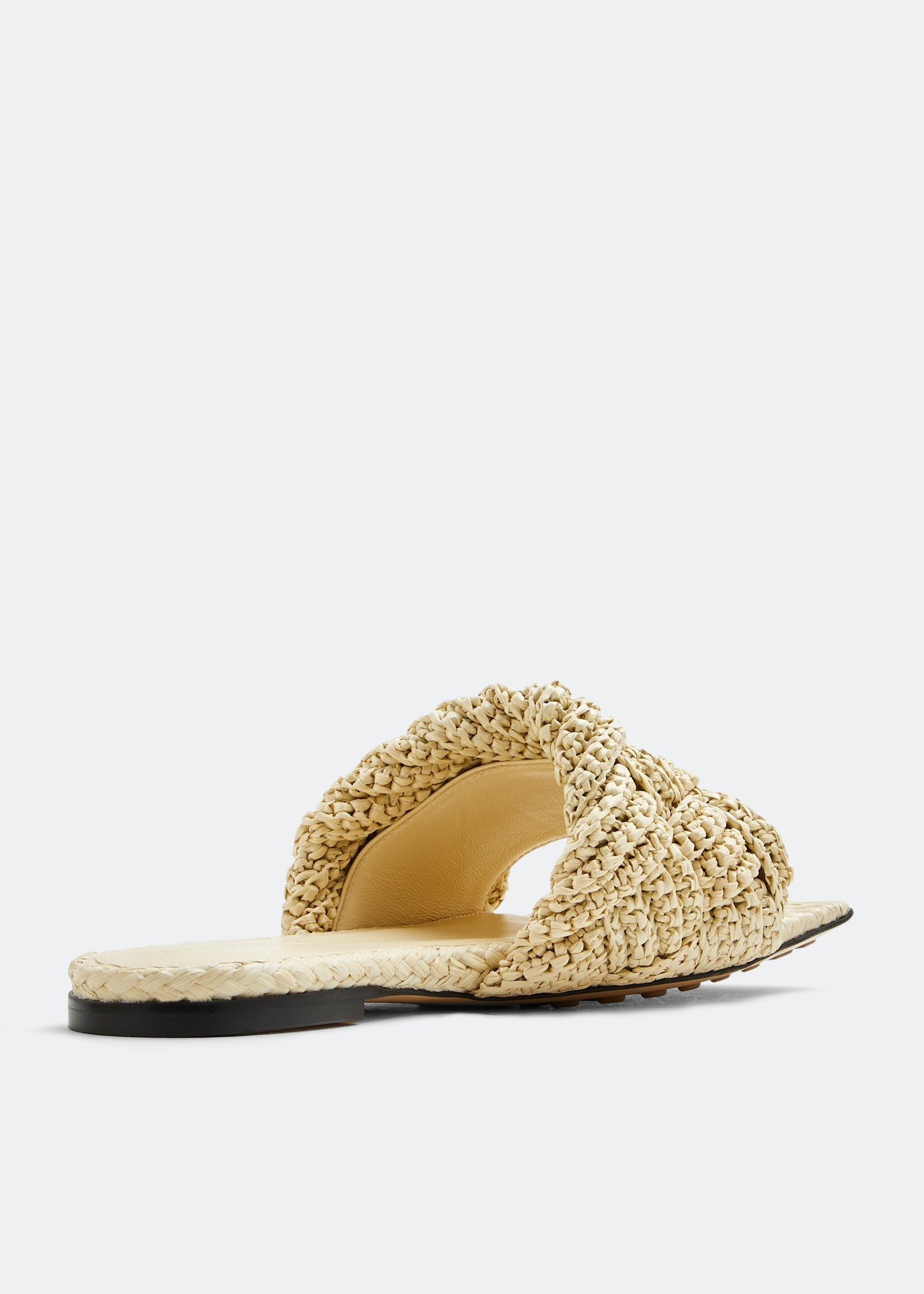 

Lido flat raffia sandals, White