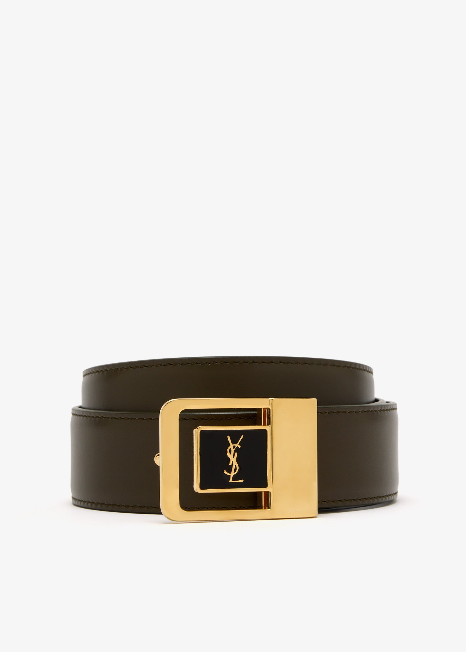 

Monogram buckle belt, Green