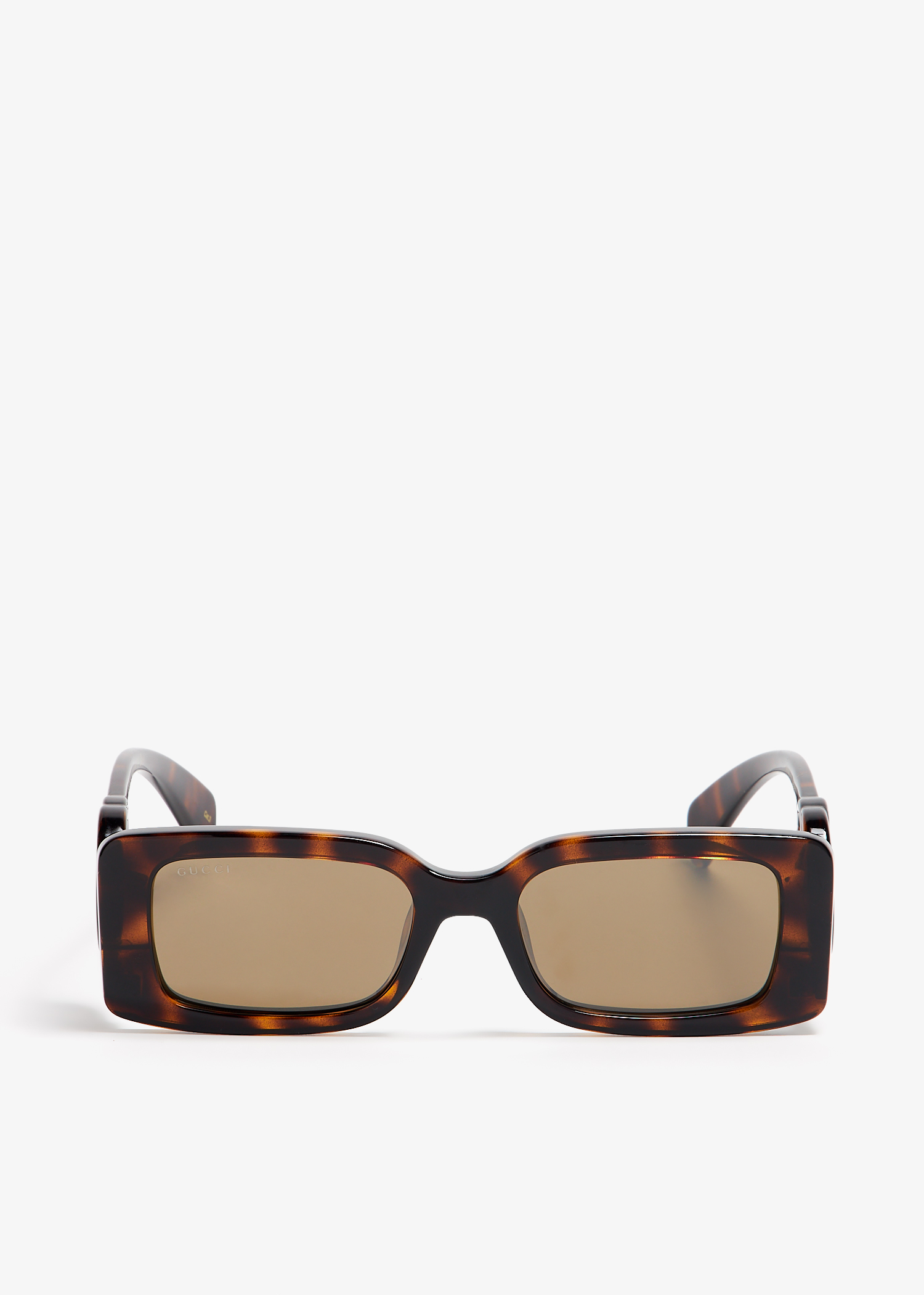 

Rectangular-frame sunglasses, Brown