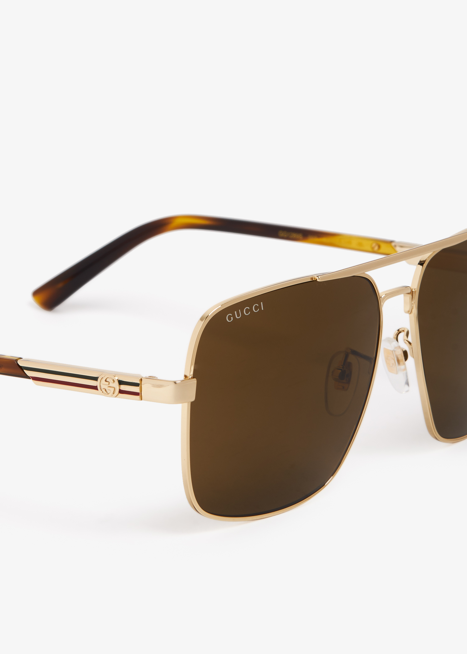 Gucci mens gold sunglasses 2025