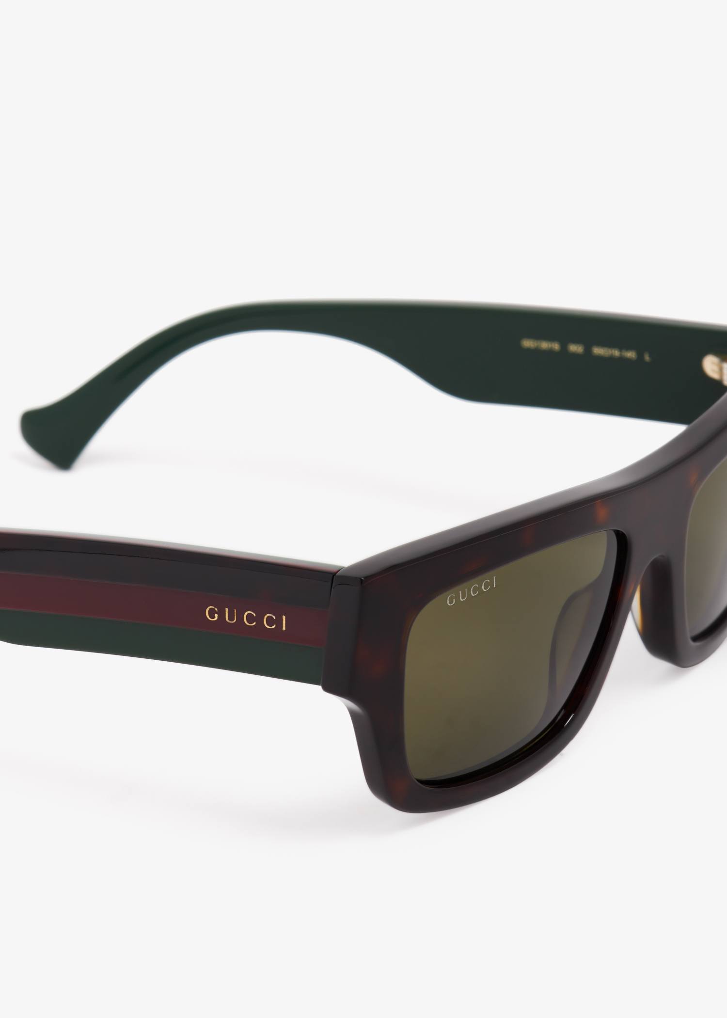 

Rectangular-frame sunglasses, Brown