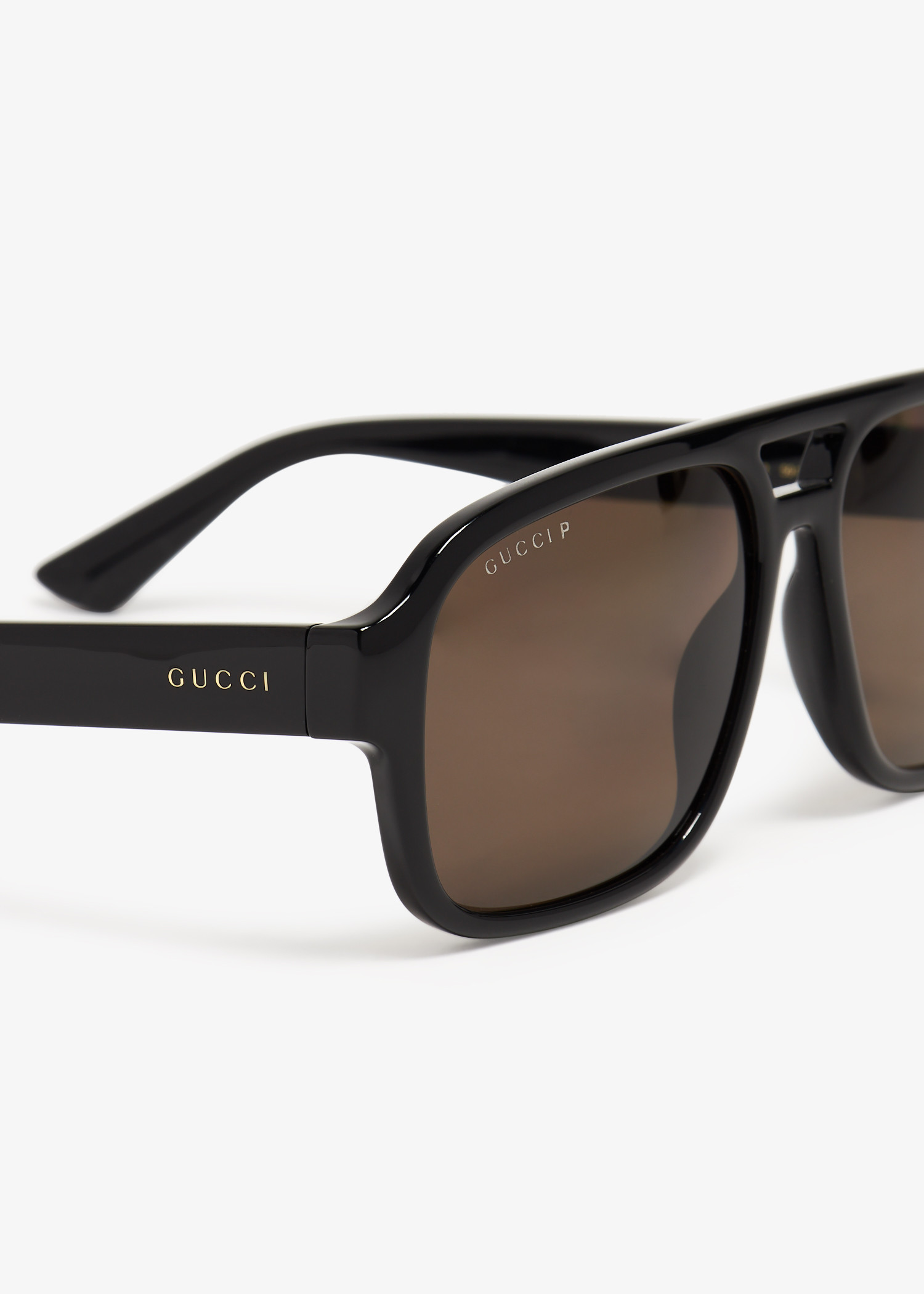 

Aviator frame sunglasses, Black