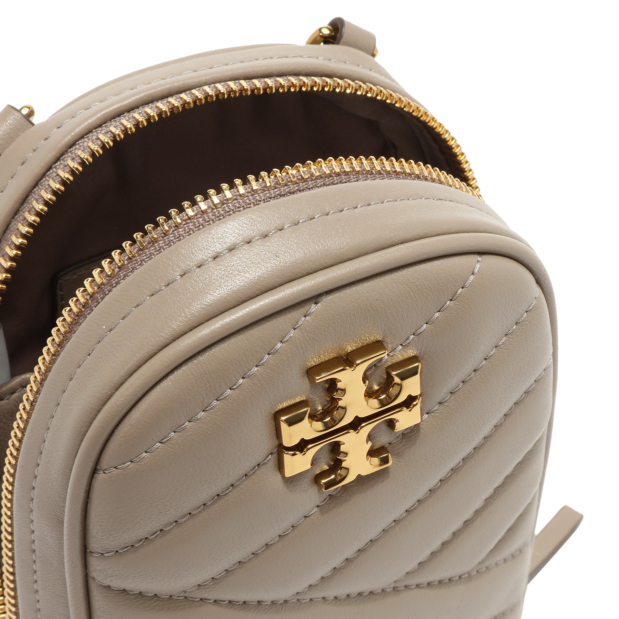 

Kira chevron phone crossbody bag, Beige