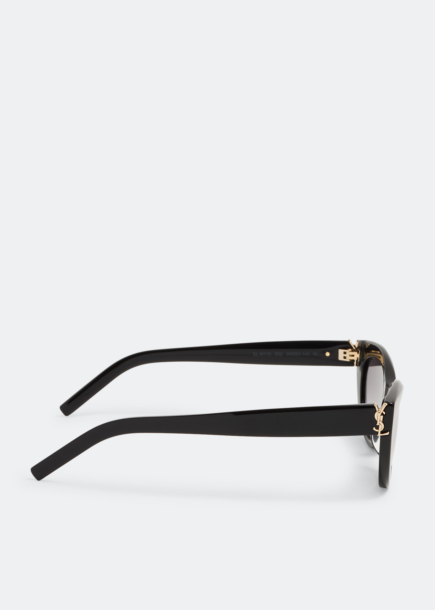 Saint Laurent Monogram Sunglasses 54mm Black Frame and Grey Gradient Lenses  - SL M115 002
