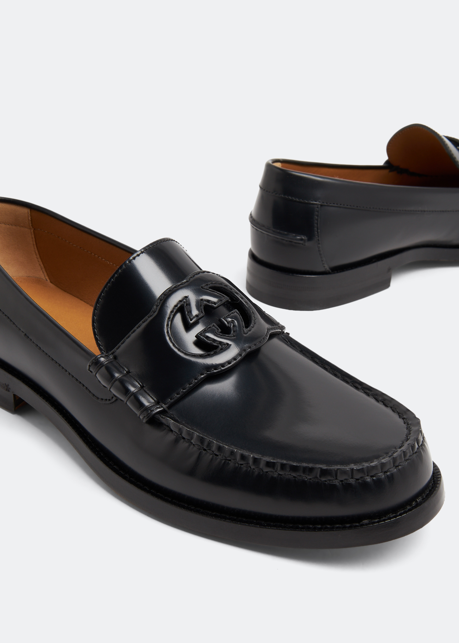 

Interlocking G loafers, Black