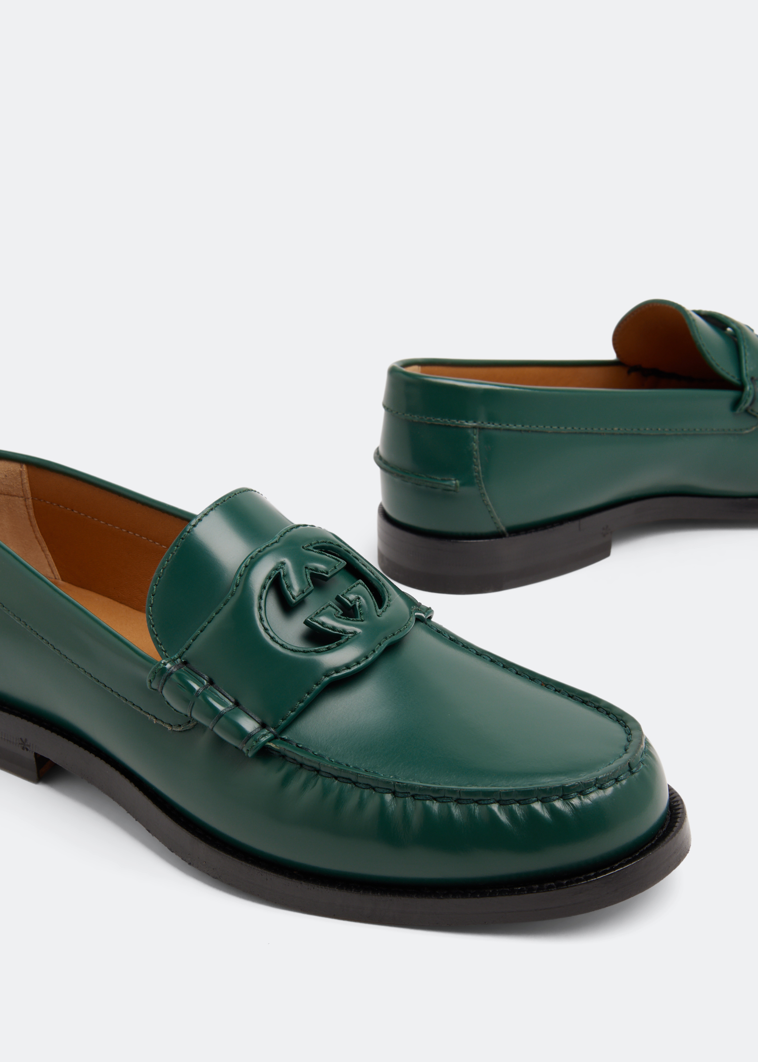 

Interlocking G loafers, Green