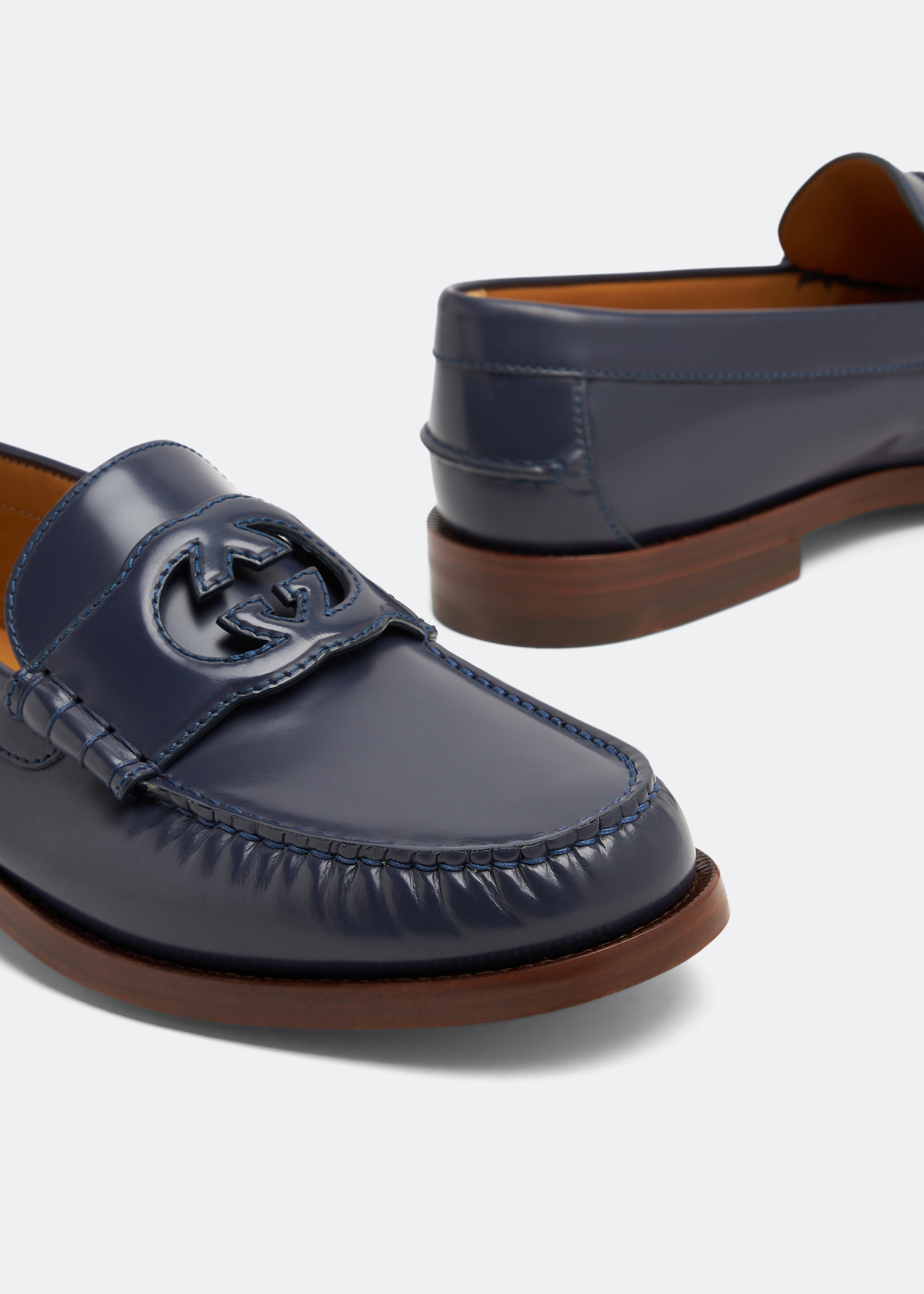

Interlocking G loafers, Blue