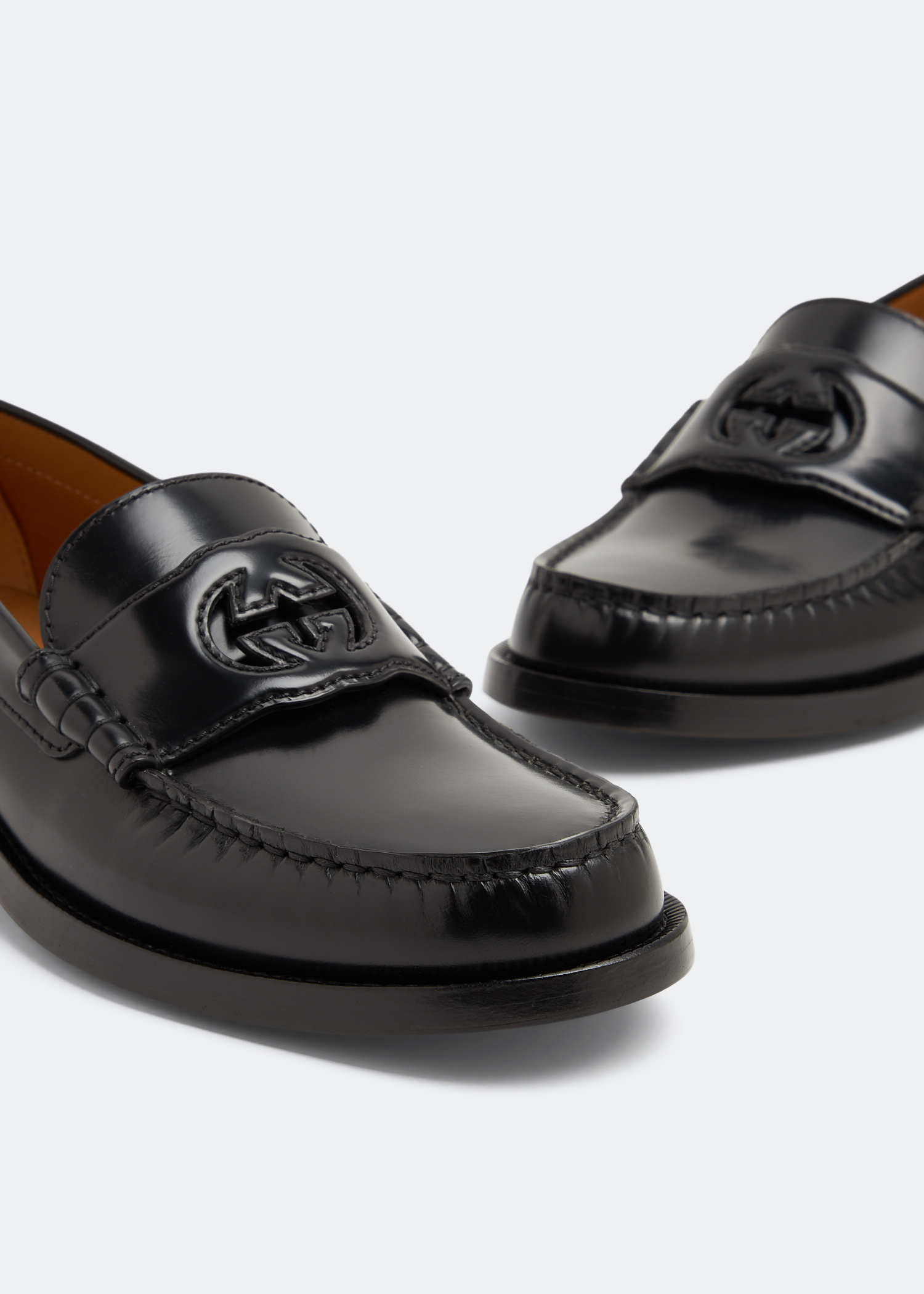 

Interlocking G loafers, Black