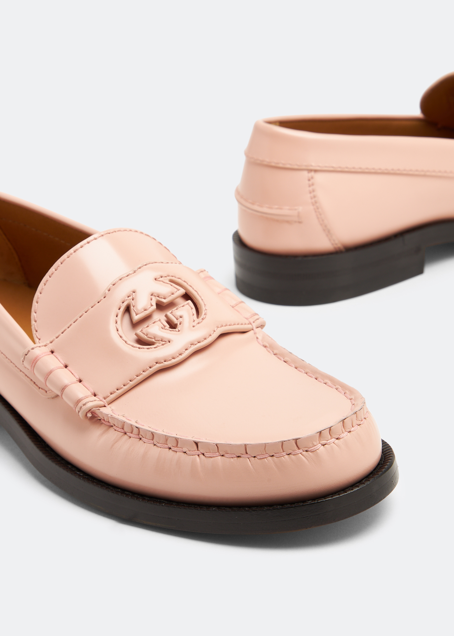 

Interlocking G loafers, Pink