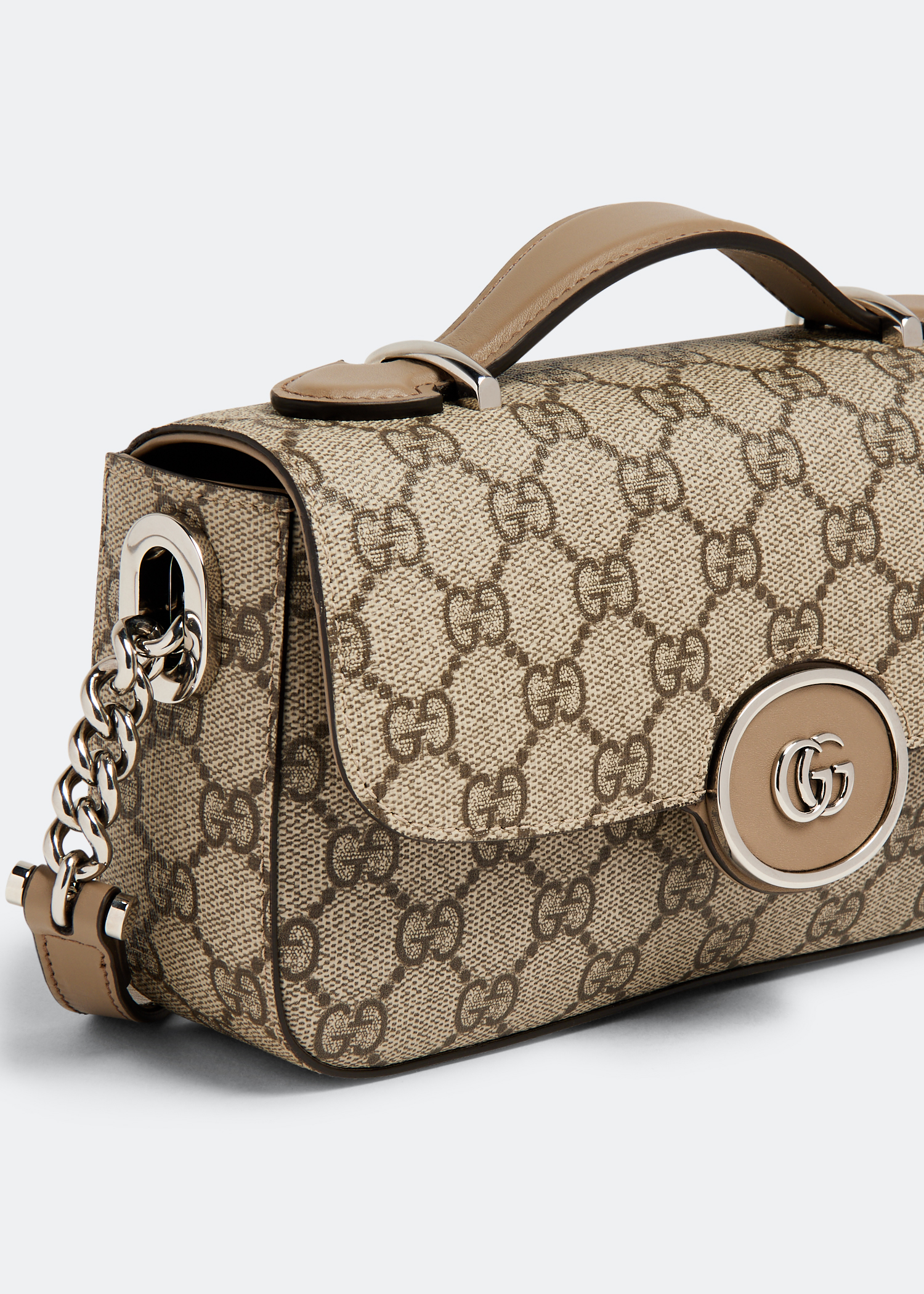 

Petite GG mini shoulder bag, Beige