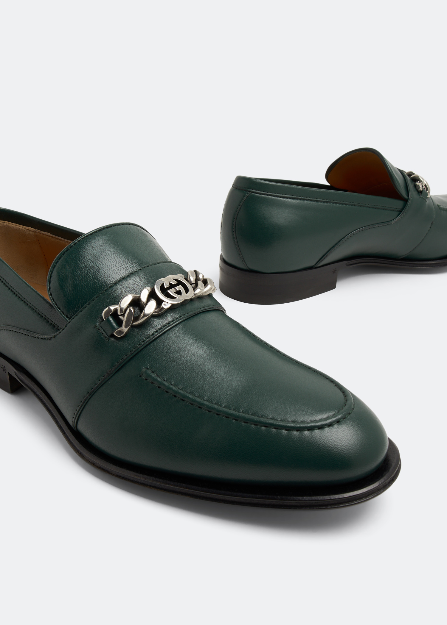 

Interlocking G loafers, Green
