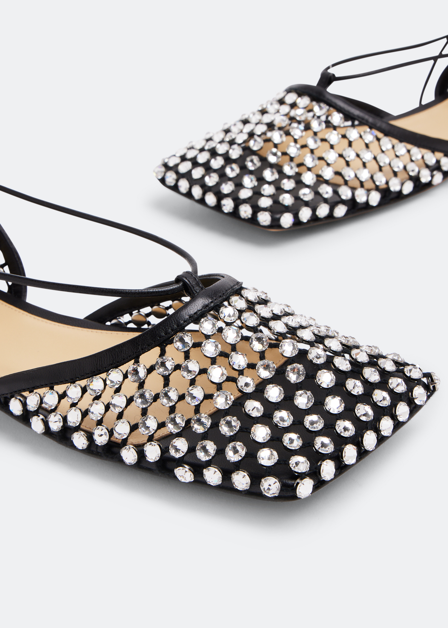 

Sparkle Stretch sandals, Black