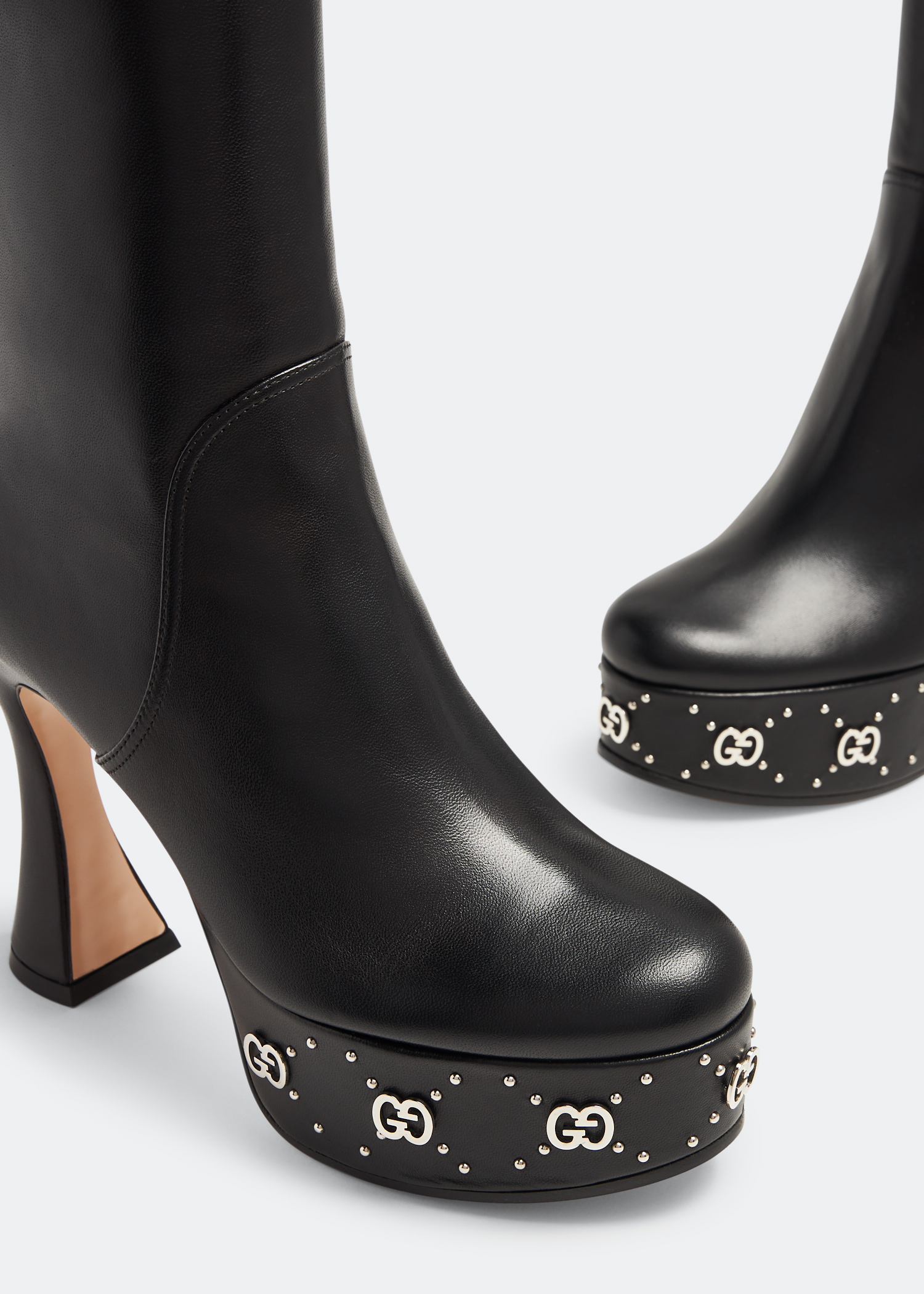

GG platform boots, Black