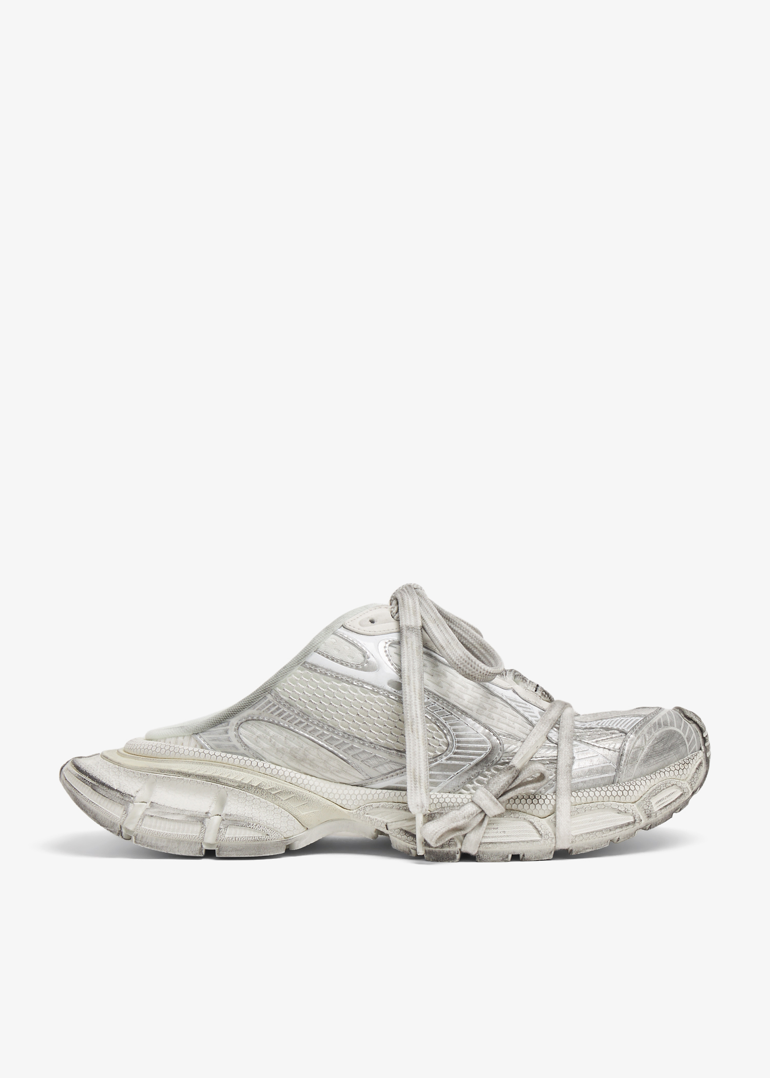 

3XL mule sneakers, Silver