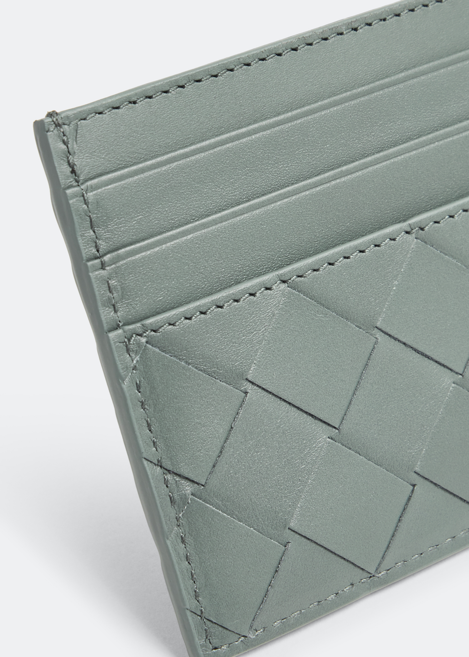 

Intrecciato card case, Grey