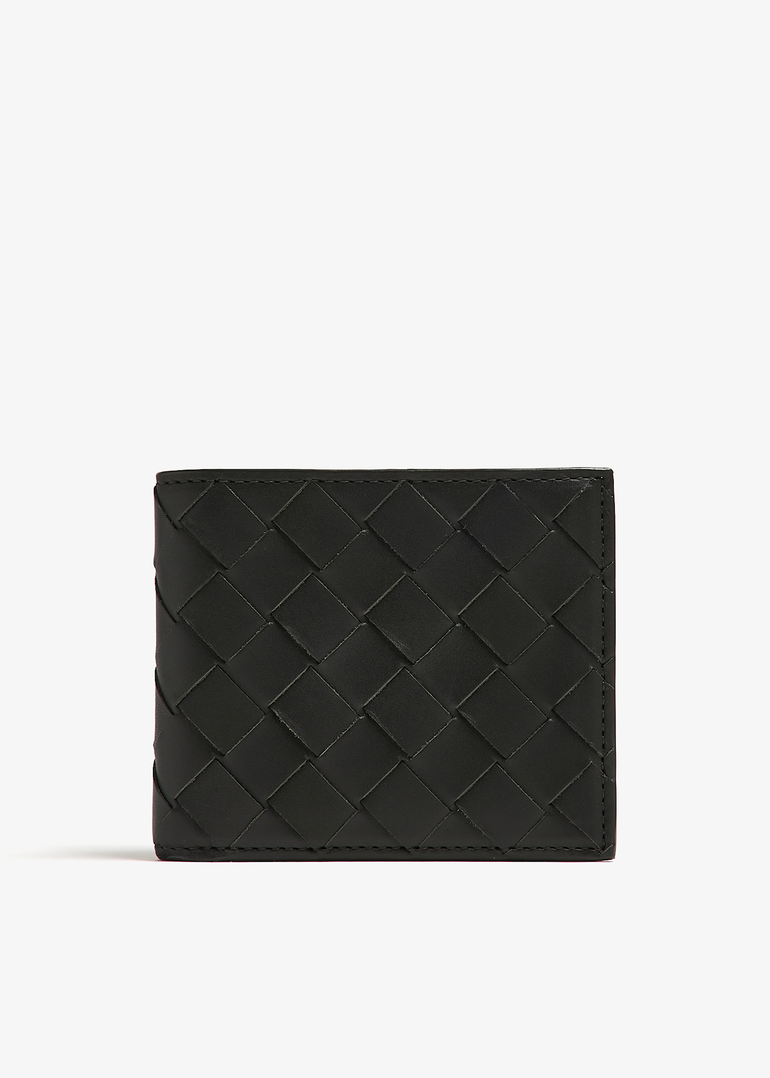 

Intrecciato bi-fold wallet, Green