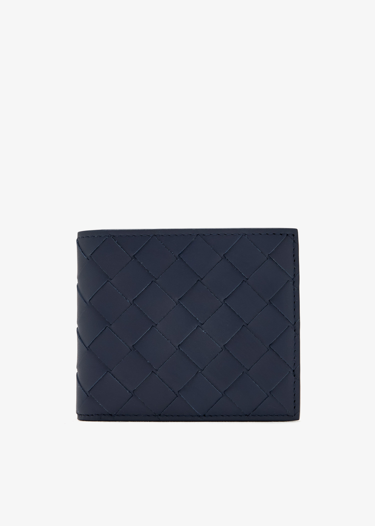 

Intrecciato bi-fold wallet, Navy