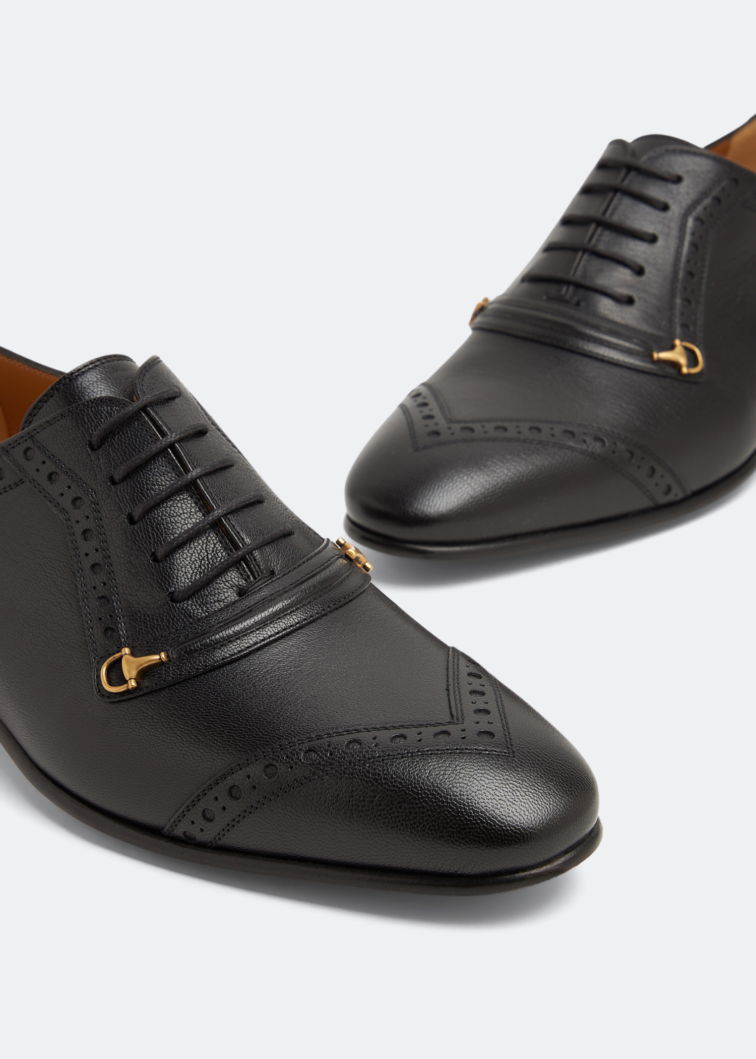 

Leather Oxford shoes, Black