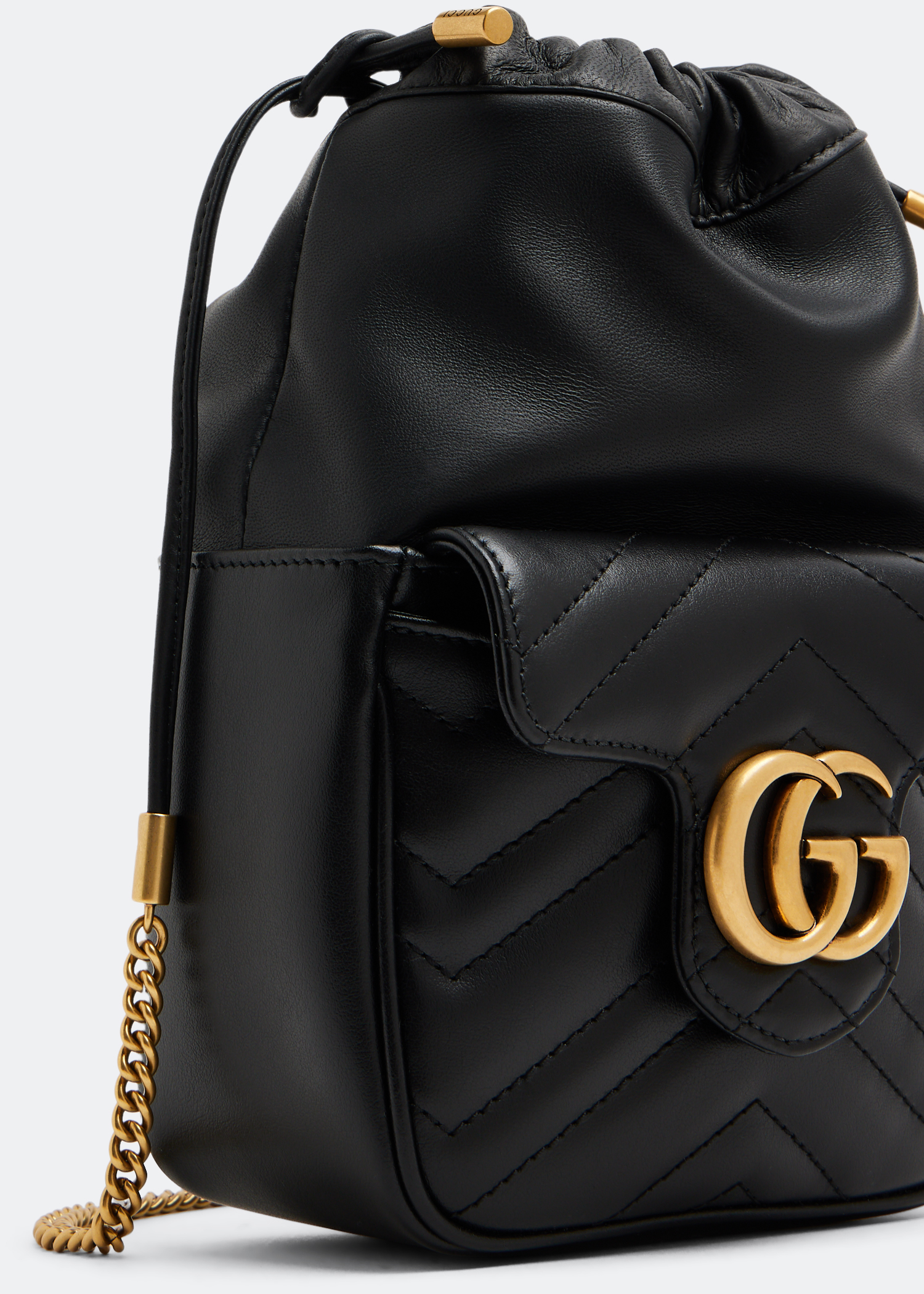 

GG Marmont mini bucket bag, Black